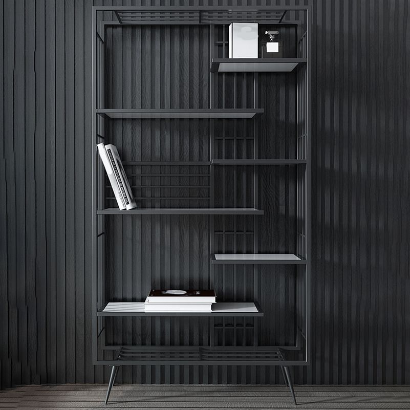 Libreria glam metal etagere scaffale per la sala di studio 70,9 "h x 11,8" w