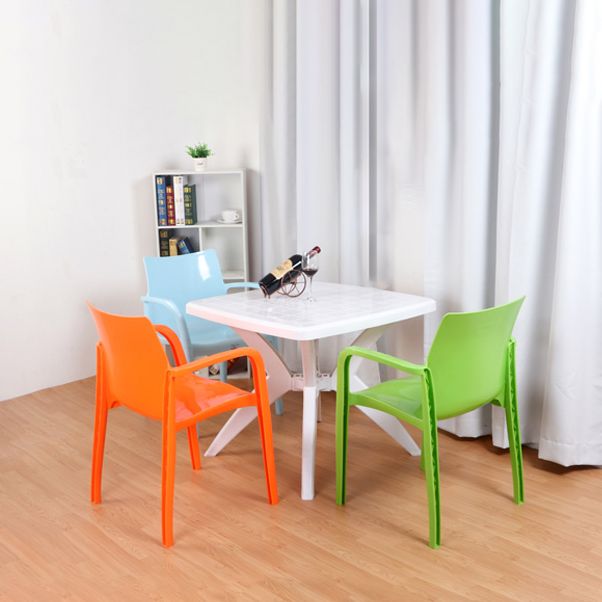Contemporary Style Kitchen Dining Chairs Stackable Dining Arm Chairs (Set of 4) Clearhalo ' kitchen&dining_furn' 'Dining Chairs' 'Dining Tables & Seating' 'dining_chair' 'furn' 'furn_dining_chair' 'Furniture' 'furniture_dining_chair' 'Kitchen & Dining Furniture' 'kitchen' 1200x1200_806d8d1a-7f65-49bd-aef1-a0d2f0befbfb