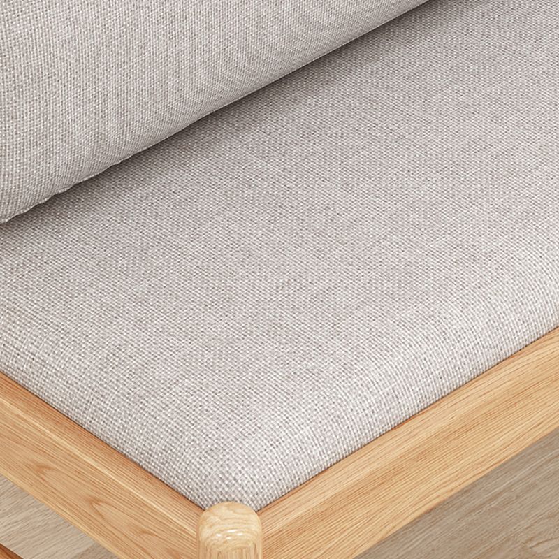 Contemporary Solid Wood Bench Cushioned Backrest Seating Bench with 4 Legs Clearhalo 'Benches' 'Chairs & Seating' 'furn' 'furn_benches' 'Furniture' 'Living Room Furniture' 1200x1200_806ead9d-9e9f-40d3-8112-c918b9c6e632