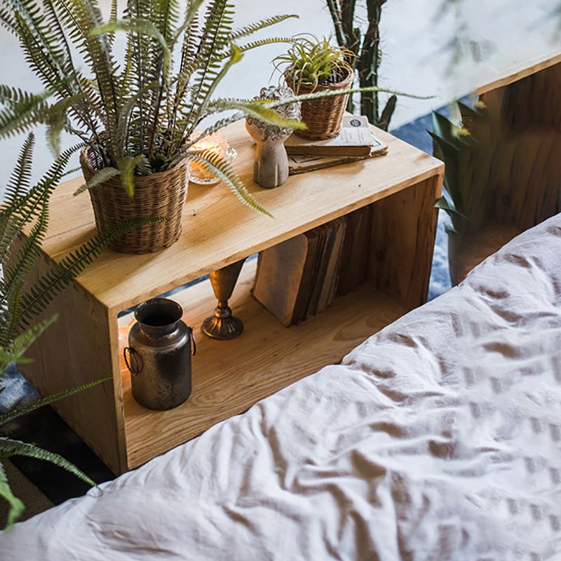 Estantería trasera abierta de estilo moderno, estantería de madera maciza para oficina