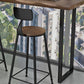 Pine Wood Bar Dining Table Industrial Bar Table with Sled Base for Balcony Clearhalo 'Bar Furniture' 'Bar Tables' 'bar_tables' 'furn' 'furn_bar_tables' 'Furniture' 'furniture_bar_tables' 'Kitchen & Dining Furniture' 1200x1200_8071e717-707d-4782-a12b-0912cacf2b57