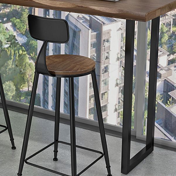 Pine Wood Bar Dining Table Industrial Bar Table with Sled Base for Balcony Clearhalo 'Bar Furniture' 'Bar Tables' 'bar_tables' 'furn' 'furn_bar_tables' 'Furniture' 'furniture_bar_tables' 'Kitchen & Dining Furniture' 1200x1200_8071e717-707d-4782-a12b-0912cacf2b57