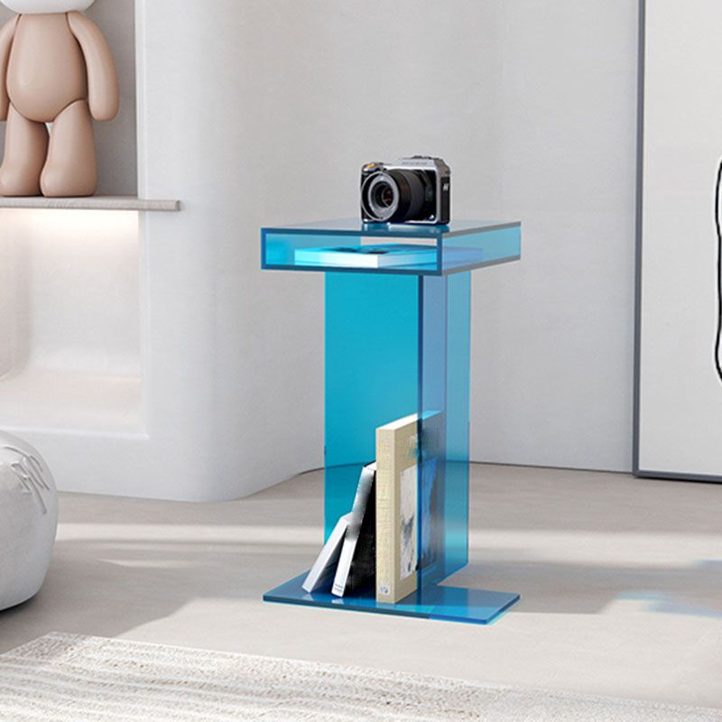 Zeitgenössische offene vertikale Bücherregal Acryl -Bücherregal für das Heimbüro