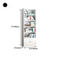 Contemporary Style Metal Bookcase Closed Back Bookshelf for Home Office