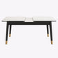 Extendable Sintered Stone Dining Table in White Modern Table with 4 Legs for Restaurant Clearhalo ' dining_table' 'Dining Tables & Seating' 'Dining Tables' 'furn' 'furn_dining_table' 'Furniture' 'furniture_dining_table' 'Kitchen & Dining Furniture' 'kitchen&dining_furn' 'kitchen' 'kitchen_dining_table' 1200x1200_8073f5a7-2e99-4a2d-877b-db884a952717