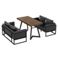 Industrial Dining Table Pine Solid Wood Table with Black Base for Home Kitchen Dinner Clearhalo ' dining_table' 'Dining Tables & Seating' 'Dining Tables' 'furn' 'furn_dining_table' 'Furniture' 'furniture_dining_table' 'Kitchen & Dining Furniture' 'kitchen&dining_furn' 'kitchen' 'kitchen_dining_table' 1200x1200_80761ca0-65a1-4a93-b08d-a3fec49910d2