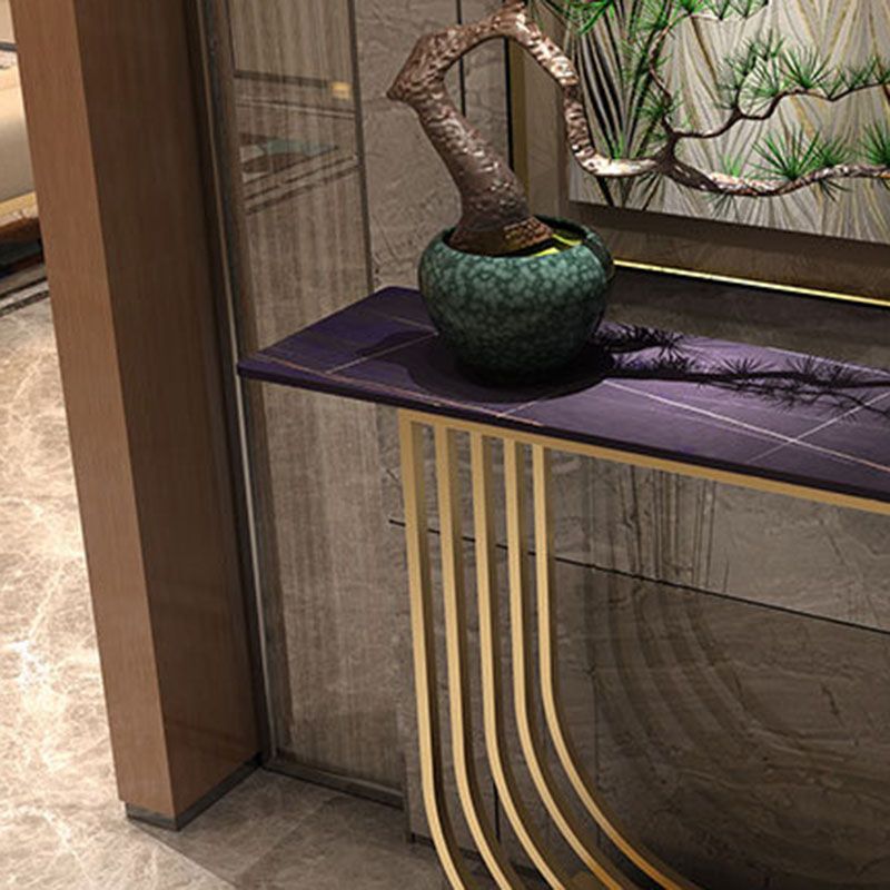 Glam Console Accent Table Antique Finish Rectangle Sofa Console Table