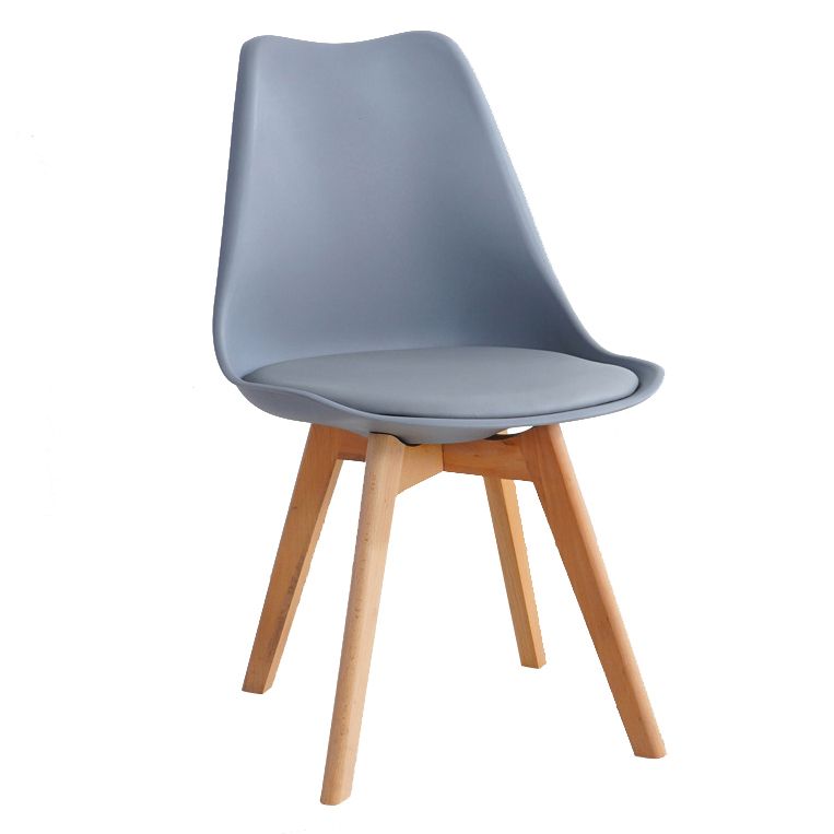 Glam Style Dining Room Wooden Side Chair Matte Finish Solid Back Dining Chair Clearhalo ' kitchen&dining_furn' 'Dining Chairs' 'Dining Tables & Seating' 'dining_chair' 'Furniture' 'furniture_dining_chair' 'Kitchen & Dining Furniture' 'kitchen' 1200x1200_8077653a-144f-4b21-82ad-0f7d0d8af46f