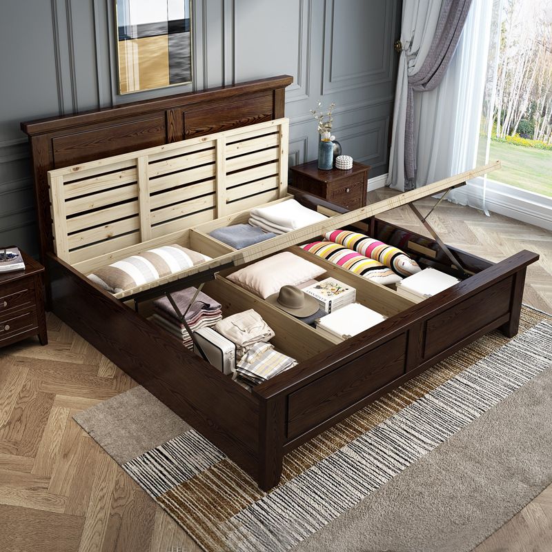 Ash Standard Bed Marco de cama moderno de mediados de siglo con cabecera