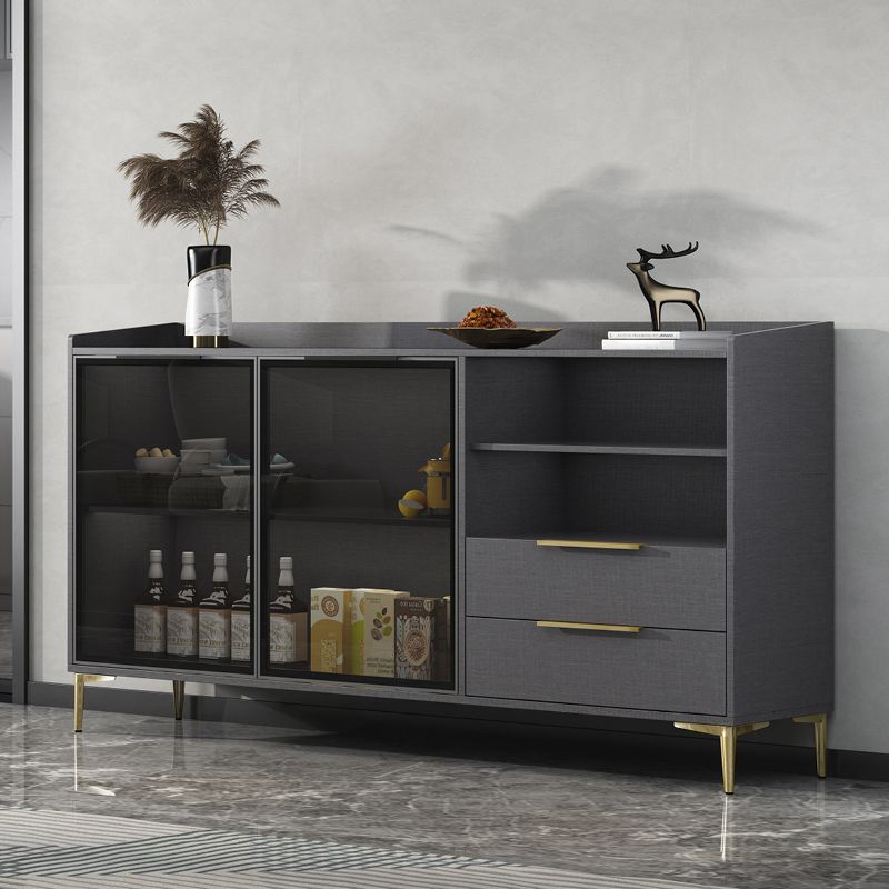 Siete sideboard di pietra sinterizzata in stile moderno con cassetti per soggiorno