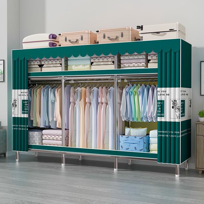 Contemporary Wardrobe Armoire Steel Wardrobe Closet with Legs