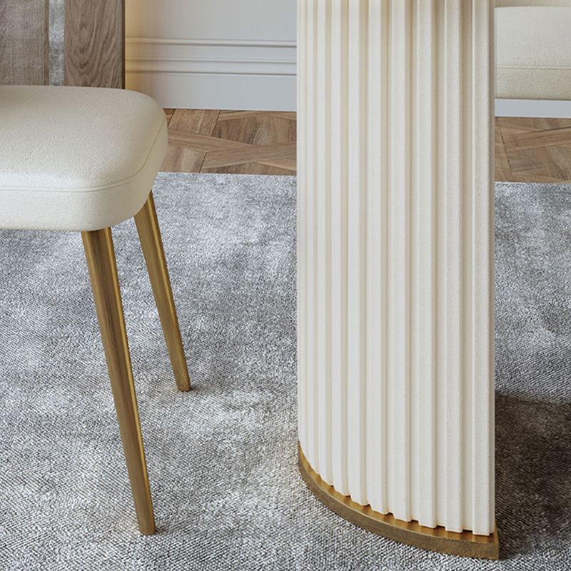 Glam 1/4/5/7 Pieces Dining Set Oval Shape Sintered Stone Dining Table Set Clearhalo 'Dining Room Sets' 'Dining Tables & Seating' 'dining_room_set' 'furn' 'furn_dining_room_set' 'Furniture' 'furniture_dining_room_set' 'Kitchen & Dining Furniture' 1200x1200_807bc562-4dec-45b0-947e-1977b7835c91