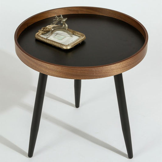 3/4 Legs Base Design Round Metal/wood Table Modern Style Coffee Table