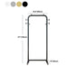 Modern Coat Rack Metal Hanging Rail and 4 Hooks Entry Hall Tree Clearhalo 'Entry & Mudroom Furniture' 'furn' 'furn_hall_tree_coat_racks' 'Furniture' 'Hall Trees & Coat Racks' 'hall_tree_coat_racks' 1200x1200_807cdcfe-9b67-4dc7-8637-3f9b9a0959b4