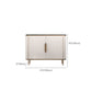 Gambe metalliche Sideboard bianca Tabella 35,4 "supporto a buffet alto con archiviazione