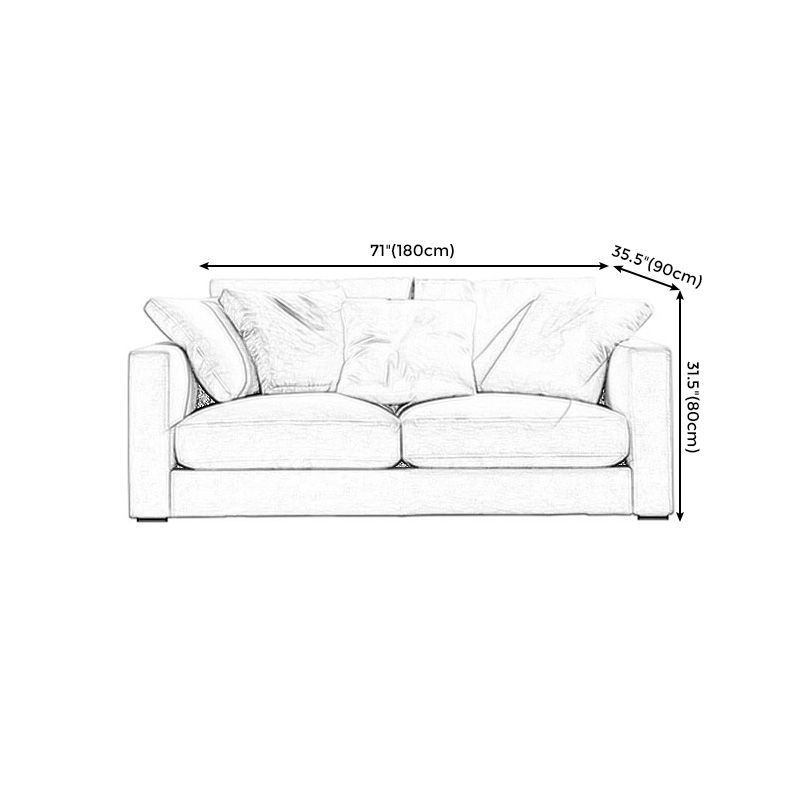 Modern Style Pillow Armrest Latex Seat Filled with Cotton & Imitation Leather Sofa Clearhalo 'furn' 'furn_sofas' 'Furniture' 'furniture_sofas' 'kitchen' 'kitchen_sofas' 'Living Room Furniture' 'Sofa' 'sofas' 1200x1200_8085791d-4d9c-474b-8cea-fd2b8b4e2da8