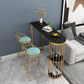 Traditional Luxury Bar Table Stone Top Bar Table with Sled Base Clearhalo 'Bar Furniture' 'Bar Tables' 'bar_tables' 'furn' 'furn_bar_tables' 'Furniture' 'furniture_bar_tables' 'Kitchen & Dining Furniture' 1200x1200_8086c8f2-baca-4063-a2c4-624eca9e1e80