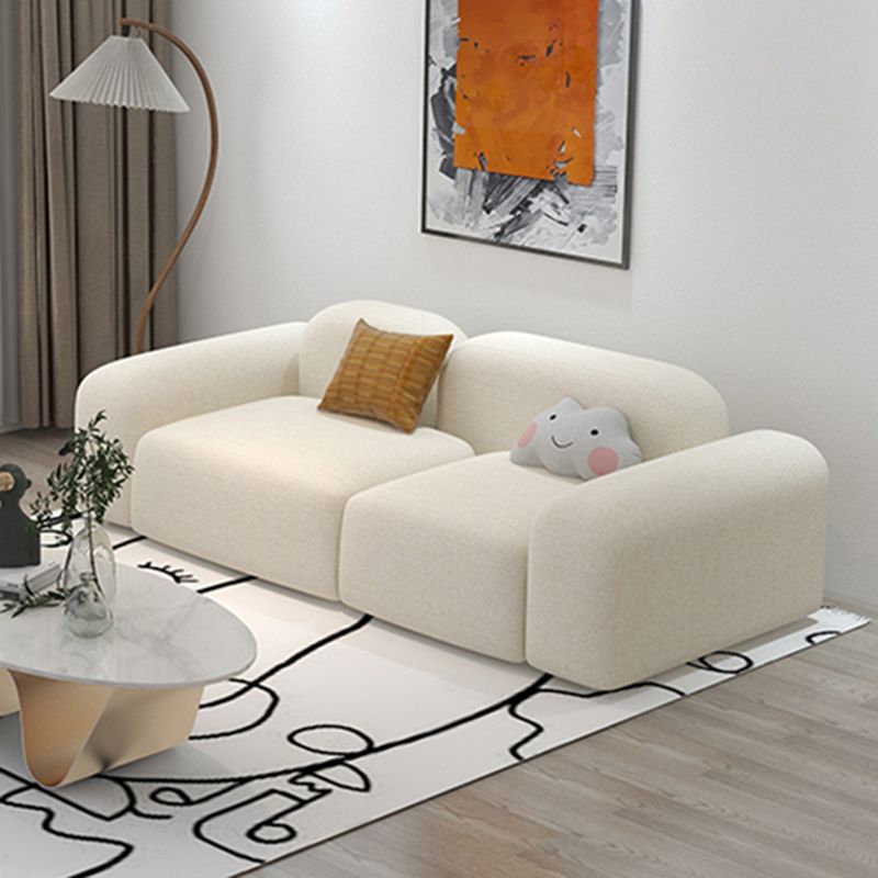 Wolle enge Rückensofa 39.37 "W * 25,59" H in Weiß für Wohnzimmer