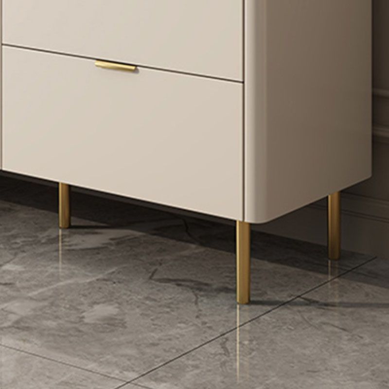 Moderner Stil weißer Sideboard Tabelle 33,5 "Hochbuffet mit Schubladenspeichern