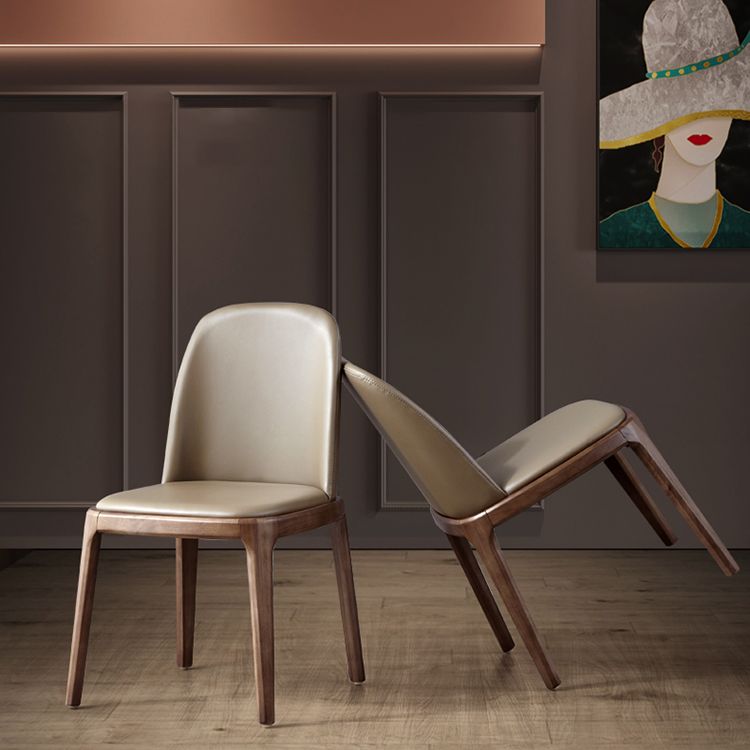 Contemporary Style Upholstered Chair of 16" Wide Parsons Chair for Home Clearhalo ' kitchen&dining_furn' 'Dining Chairs' 'Dining Tables & Seating' 'dining_chair' 'furn' 'furn_dining_chair' 'Furniture' 'furniture_dining_chair' 'Kitchen & Dining Furniture' 'kitchen' 1200x1200_808a2764-3308-4fa8-8cee-41b76141a4aa