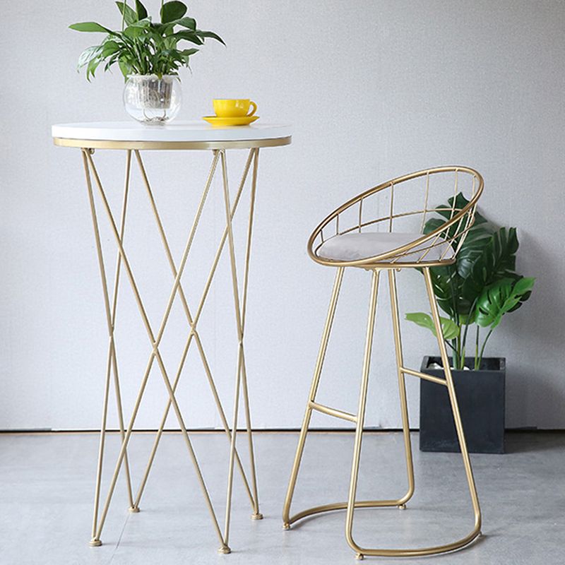 Contemporary Low Back Bar Stools Metal Barstool with Cushion for Bar Clearhalo 'Bar Furniture' 'Bar Stools' 'bar_stools' 'furn' 'furn_bar_stools' 'Furniture' 'Kitchen & Dining Furniture' 1200x1200_808a6f13-58d3-457f-bd60-92c4203fd5e7
