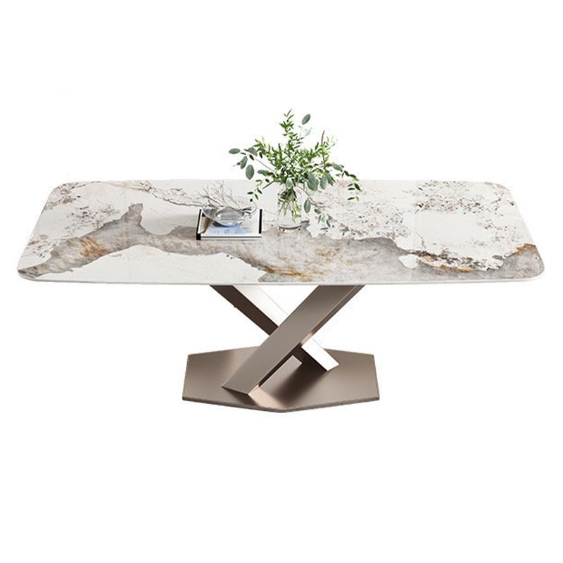 1/4/5/7 Pieces Luxury Dining Set Sintered Stone Dining Table with Leather Chairs Clearhalo 'Dining Room Sets' 'Dining Tables & Seating' 'dining_room_set' 'furn' 'furn_dining_room_set' 'Furniture' 'furniture_dining_room_set' 'Kitchen & Dining Furniture' 1200x1200_808a9446-8a5d-41b3-b1bb-cfd08a83659a