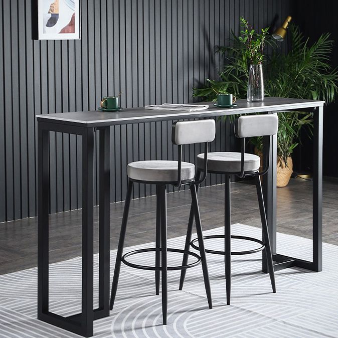 Indoor Round Counter Stool Industrial Upholstered Counter Height Stool