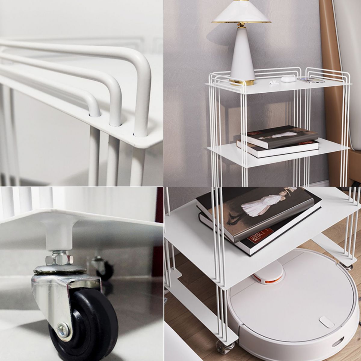 Scandinavian Geometric Bookcase Metal Shelves Included Bookshelf,26" H x 11.8" W Clearhalo 'Bookcases' 'furn' 'furn_bookcases' 'Furniture' 'furniture_bookcases' 'Office Furniture' 1200x1200_808b3836-8d18-45b4-8782-fd9877f07f38