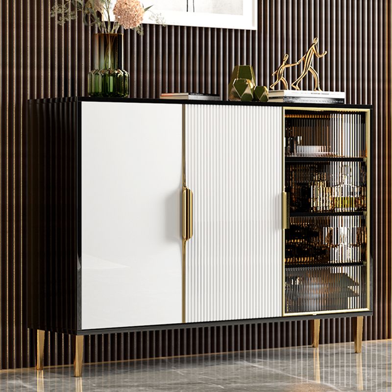 Contemporary Stone Sideboard Dining Room Adjustable Shelves Sideboard Clearhalo 'buffet_sideboard' 'Buffets & Sideboards' 'furn' 'furn_buffet_sideboard' 'Furniture' 'furniture_buffet_sideboard' 'Kitchen & Dining Furniture' 1200x1200_808bcb00-76d1-4fd0-bbdc-31a451c0ada3