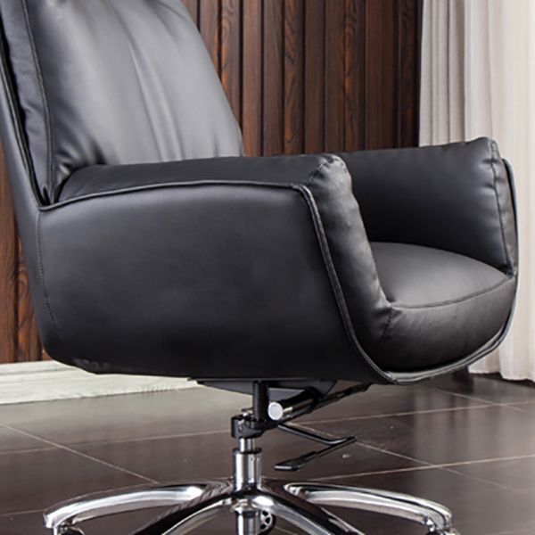 High Back Armless Managers Chair Modern Faux Leather Executive Chair Clearhalo 'furn' 'furn_office_chair' 'Furniture' 'Office Chairs' 'Office Furniture' 'office_chair' 1200x1200_808d0325-3a16-4018-a7a8-8fa98b4824c1