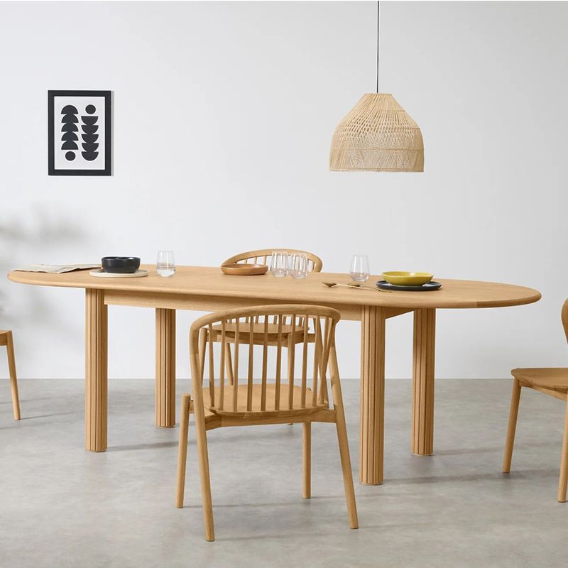 Modern Style Dining Oval Table Dining Wooden Table for Restaurant with Wood Legs Clearhalo 'Dining Tables & Seating' 'Dining Tables' 'dining_table' 'furn' 'furn_dining_table' 'Furniture' 'furniture_dining_table' 'Kitchen & Dining Furniture' 'kitchen' 'kitchen_dining_table' 1200x1200_808e0a11-3bfb-426f-af12-95f2af99659f