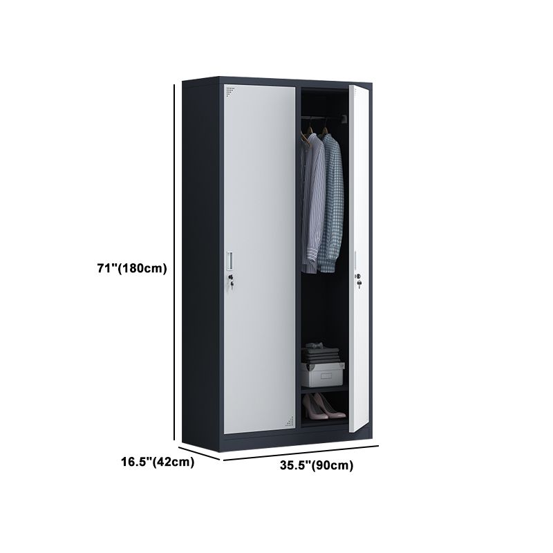 Armadio per armadio in metallo armadio contemporaneo incernierato