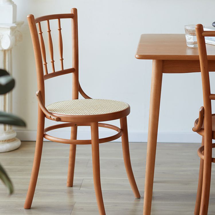 Chaise latéral en bois massif piste de restauration arrière pour le salon