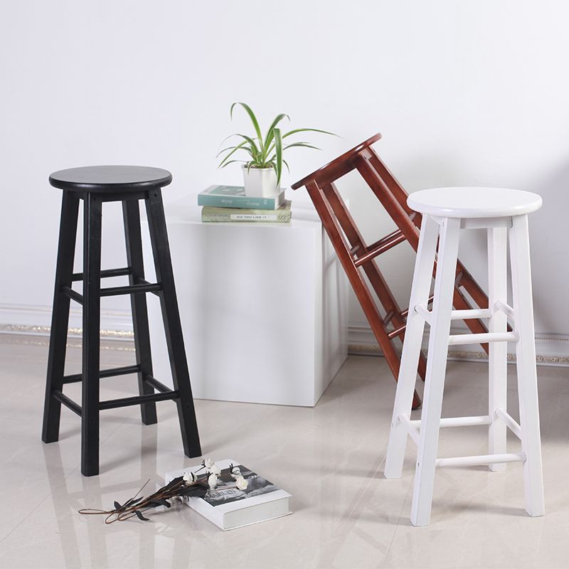 Modern Armless Backless Counter Stool Wood Cashier Bar Stool with Wooden Seat Clearhalo 'Bar Furniture' 'Bar Stools' 'bar_stools' 'furn' 'furn_bar_stools' 'furniture_bar_stools' 'Kitchen & Dining Furniture' 'kitchen&dining_furn' 'kitchen' 'kitchen_furn' Furniture' 1200x1200_809183d8-a3de-4d8c-b24a-90afd12b844d