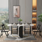 Contemporary Drop-Leaf Dining Room Collection Oval Furniture ,15"L x 31.5"W x 29.5"H Clearhalo ' dining_table' 'Dining Tables & Seating' 'Dining Tables' 'furn' 'furn_dining_table' 'Furniture' 'furniture_dining_table' 'Kitchen & Dining Furniture' 'kitchen&dining_furn' 'kitchen' 'kitchen_dining_table' 1200x1200_80920a87-d82a-431b-b5fa-0ef9508cf346