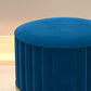 Modern Pouf Ottoman Velvet Upholstered Tear Resistant Round Ottoman with Chair Legs Clearhalo 'furn' 'furn_ottomans_poufs' 'Furniture' 'Living Room Furniture' 'Ottomans & Poufs' 'ottomans_poufs' 1200x1200_8094453e-8f9b-4506-b774-89dbb18a745a