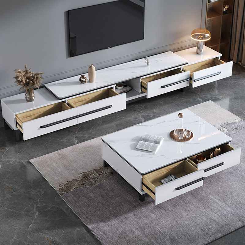 Contemporary Slate Coffee Table Single Rectangle Coffee Table with Storage Clearhalo 'Coffee & Accent Tables' 'Coffee Tables' 'coffee_tables' 'furn' 'furn_coffee_tables' 'Furniture' 'Living Room Furniture' 1200x1200_809762bd-14e1-4a6d-942a-c3c51b4f5329