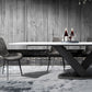 Metal Contemporary Rectangular Dining Table Sintered Stone Table for Dining Room Clearhalo ' dining_table' 'Dining Tables & Seating' 'Dining Tables' 'Furniture' 'furniture_dining_table' 'Kitchen & Dining Furniture' 'kitchen&dining_furn' 'kitchen' 'kitchen_dining_table' 1200x1200_8099fa7f-9420-4e2f-ae35-9ded946e13a5
