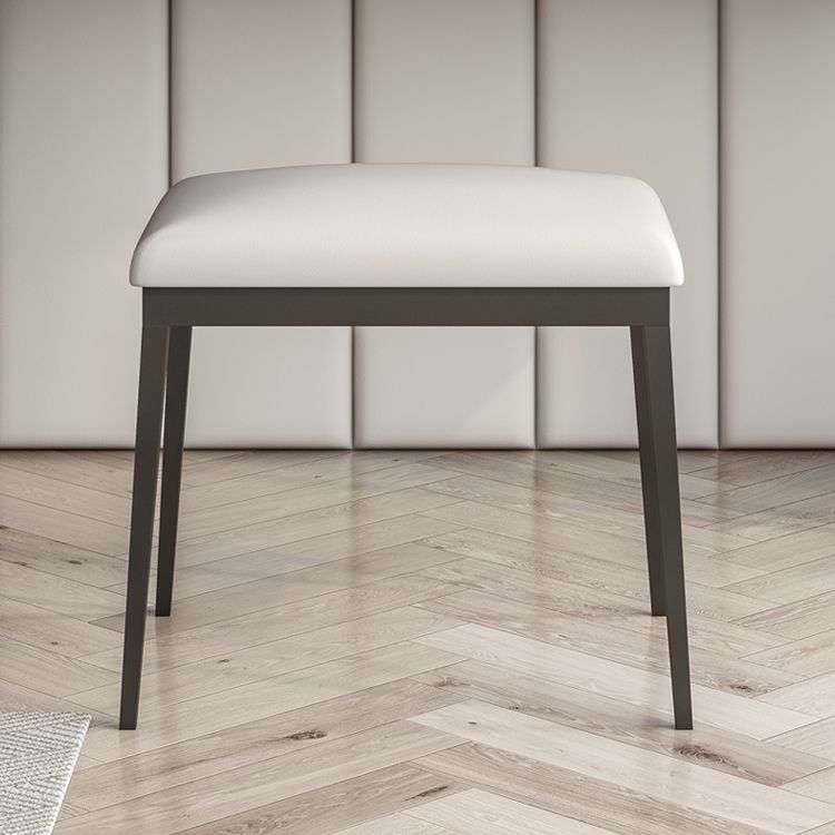 Stone Top -Schminktischhocker schwarze Eitelkeit mit Holzschubladen