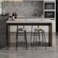 1/5 Pieces Modern Rectangle Sintered Stone Top Counter Table with High Stools