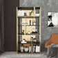 11.81"W 78.74"H Bookshelf Glam Style Open Back Bookcase for Study Room Home Office Clearhalo 'Bookcases' 'furn' 'furn_bookcases' 'Furniture' 'furniture_bookcases' 'kitchen' 'kitchen_bookcases' 'Living Room Furniture' 'Office Furniture' 1200x1200_809efd84-8b0c-4329-a056-2c7bf82a9548