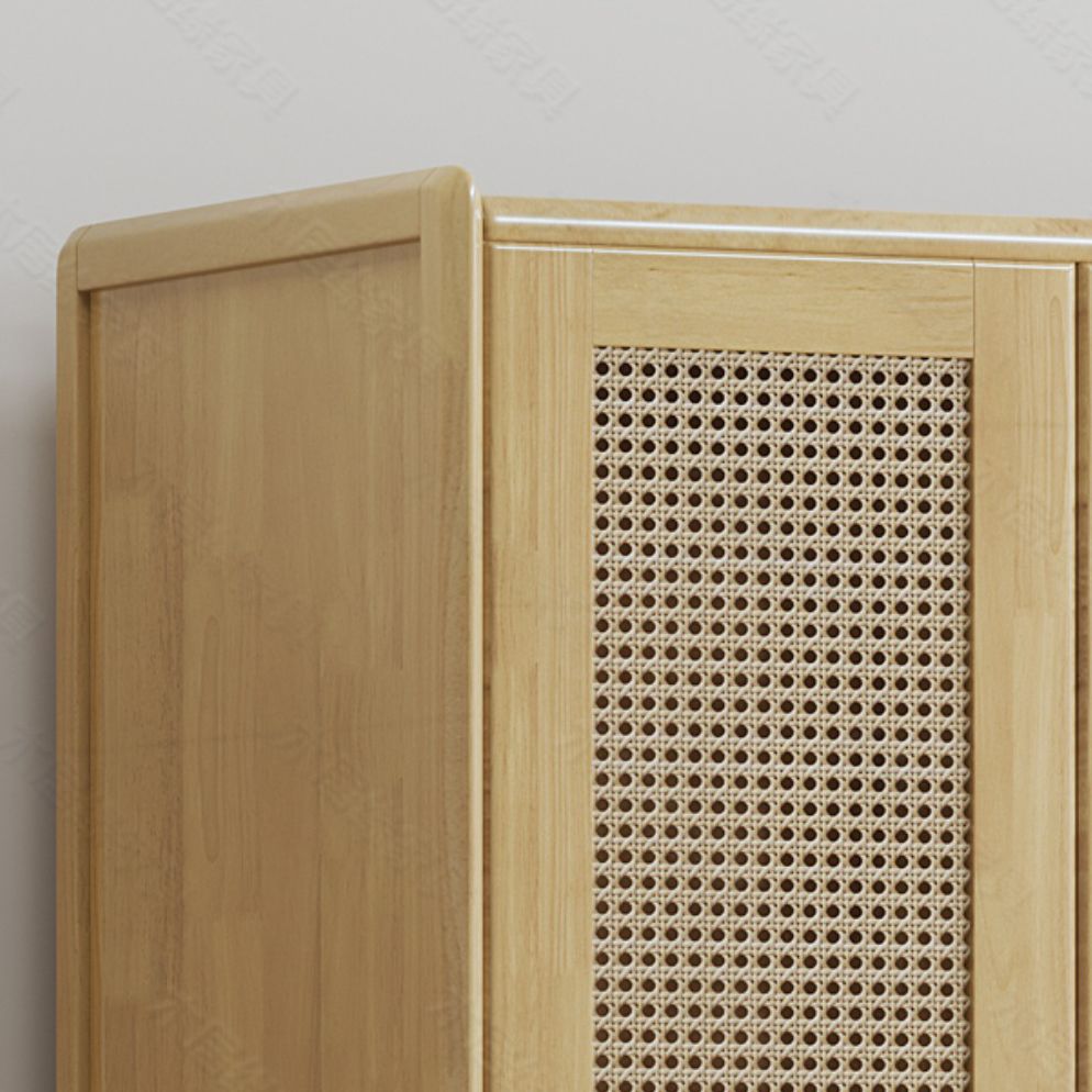 Moderno guardaroba in legno in legno in legno autoportante.