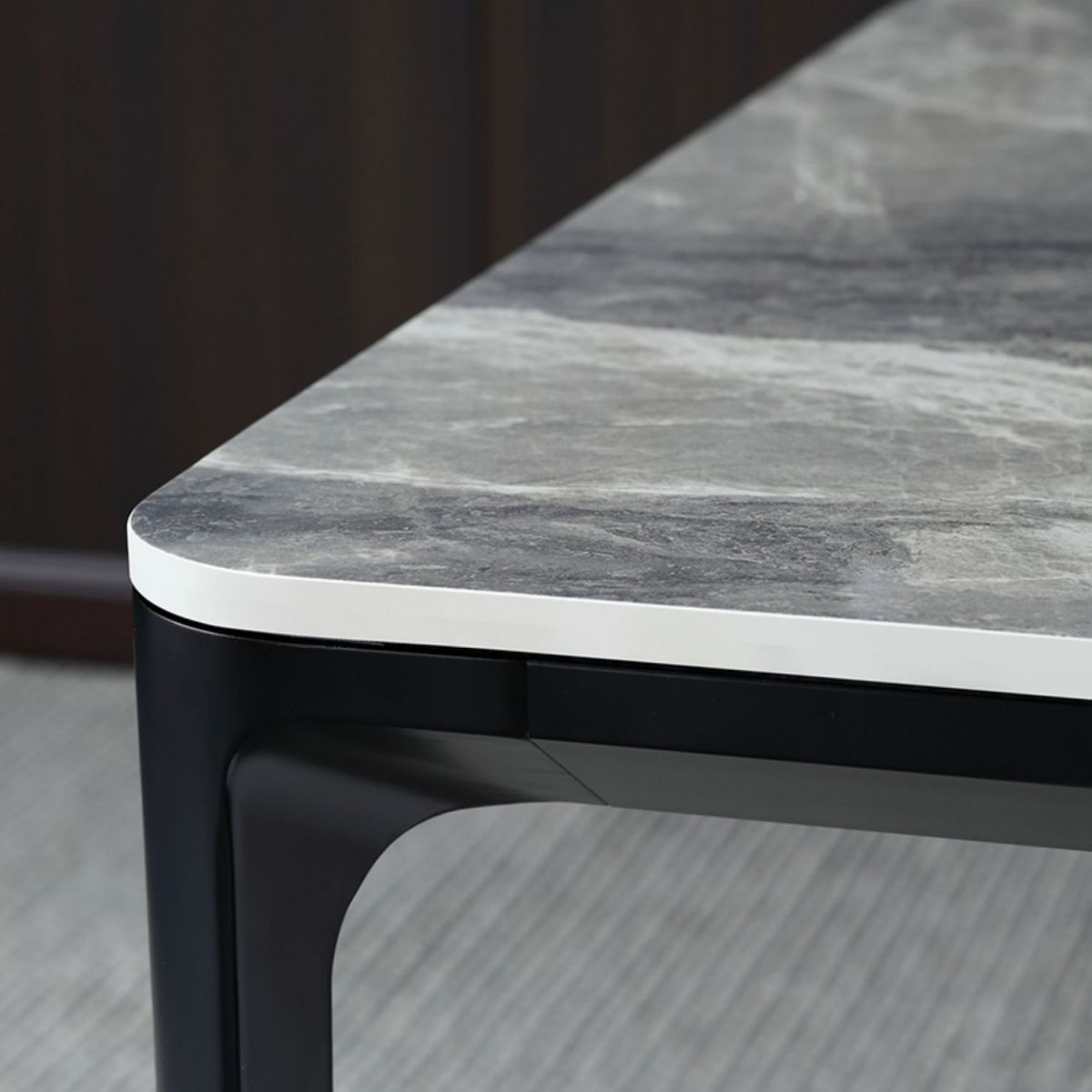 Modern Style Sintered Stone Dining Table Gray Rectangle Table with 4 Legs Clearhalo ' dining_table' 'Dining Tables & Seating' 'Dining Tables' 'Furniture' 'furniture_dining_table' 'Kitchen & Dining Furniture' 'kitchen&dining_furn' 'kitchen' 'kitchen_dining_table' 1200x1200_80a22eaa-6ac8-43d5-ba78-0901c4d2f5fd