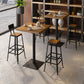 Industrial Square Hemlock Bar Dining Table Iron Indoor Bistro Table with Single Pedestal Clearhalo 'Bar Furniture' 'Bar Tables' 'bar_tables' 'Furniture' 'furniture_bar_tables' 'Kitchen & Dining Furniture' 'kitchen&dining_furn' 'kitchen' 1200x1200_80a3fe87-8ca8-481c-8d60-90e58f56a816