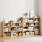Engineered Wood Standard Bookshelf Contemporary Closed Back with Shelves