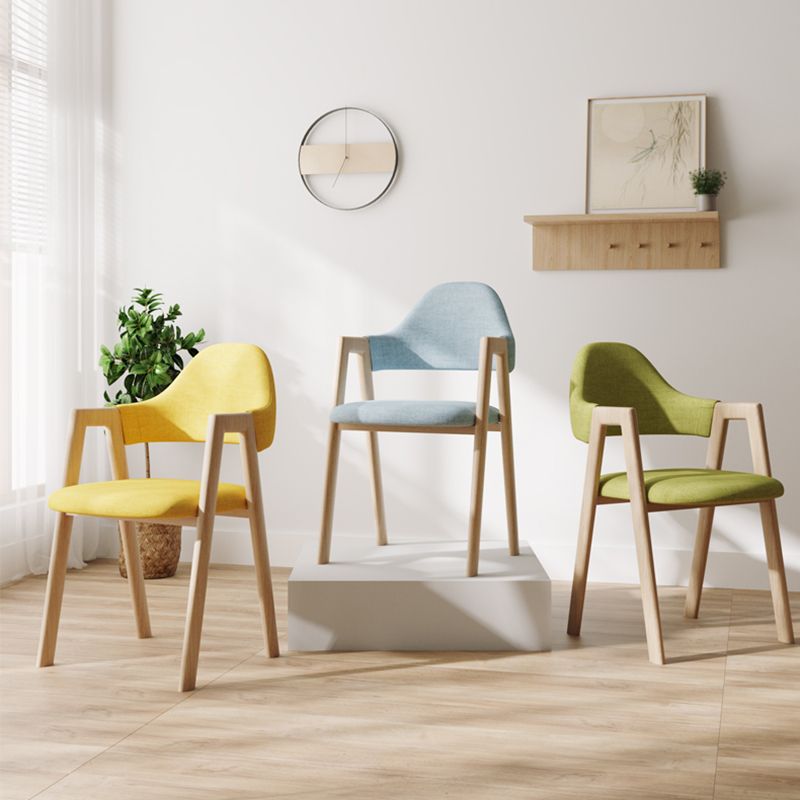Modern Dining Arm Chairs Upholstered Open Back Armchair with Metal Legs Clearhalo ' kitchen&dining_furn' 'Dining Chairs' 'Dining Tables & Seating' 'dining_chair' 'furn' 'furn_dining_chair' 'Furniture' 'furniture_dining_chair' 'Kitchen & Dining Furniture' 'kitchen' 1200x1200_80a6bc0f-cb62-4ed5-90d1-a8ce136f6235