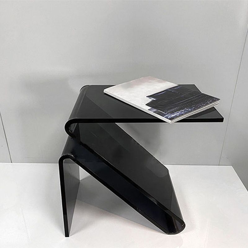 Ultra-Modern Side Table Acrylic Pedestal Accent Side Table for Bedroom Clearhalo 'Coffee & Accent Tables' 'End & Side Tables' 'end_side_tables' 'furn' 'furn_end_side_tables' 'Furniture' 'Living Room Furniture' 1200x1200_80a82ee8-842a-4eca-8c3a-0ef8f7a18d18