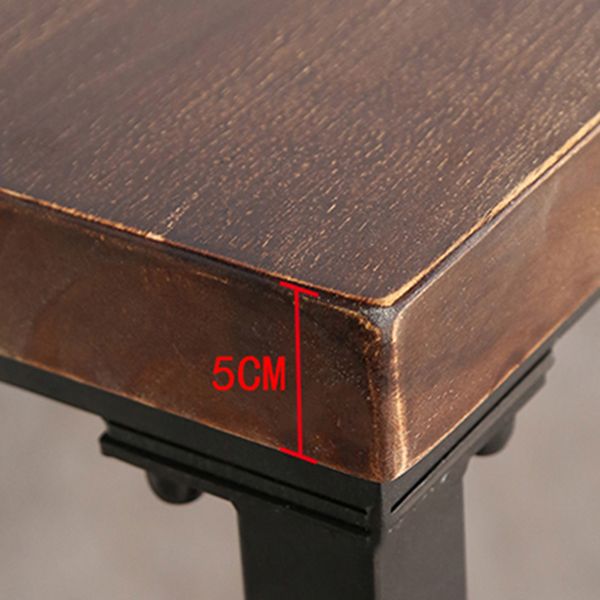 Industrial Brown Pub Table Rectangle Solid Wood Bar Height Table with Trestle Base Clearhalo 'Bar Furniture' 'Bar Tables' 'bar_tables' 'furn' 'furn_bar_tables' 'Furniture' 'Kitchen & Dining Furniture' 1200x1200_80a8ba5d-5d47-4c83-86df-beb5ce59519f