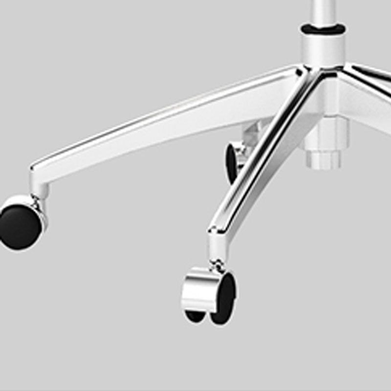 Chaise de back office Lasse chaise de tâche en cuir à cadre en métal moderne avec roues