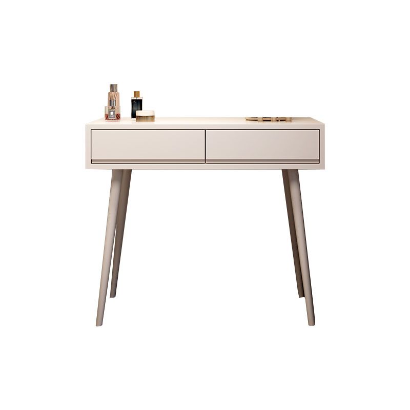 Tavolo da letto moderno a specchio illuminato tavolo da letto con set di feci